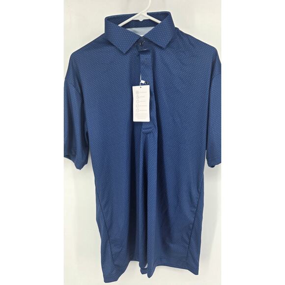 Collars and Co Dress Collar Polo Size Large Blue Retail $82 - Picture 2 of 8